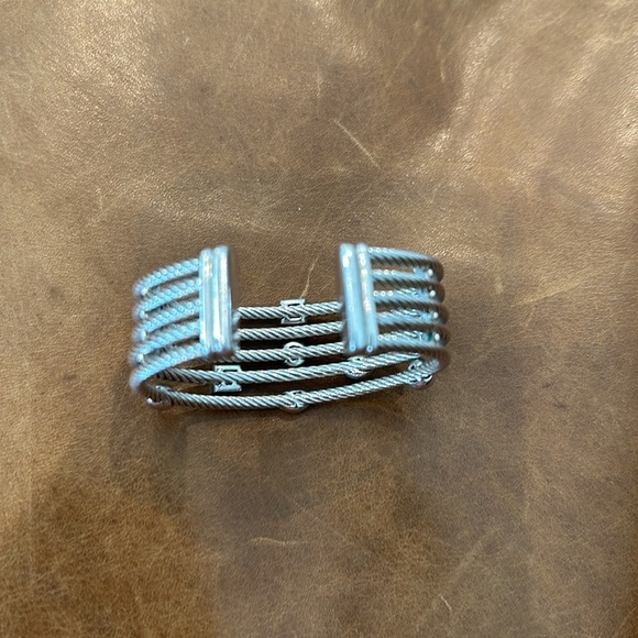 David Yurman Confetti Cuff Bracelet In Sterling Silver With Diamonds - Picture 2 of 4